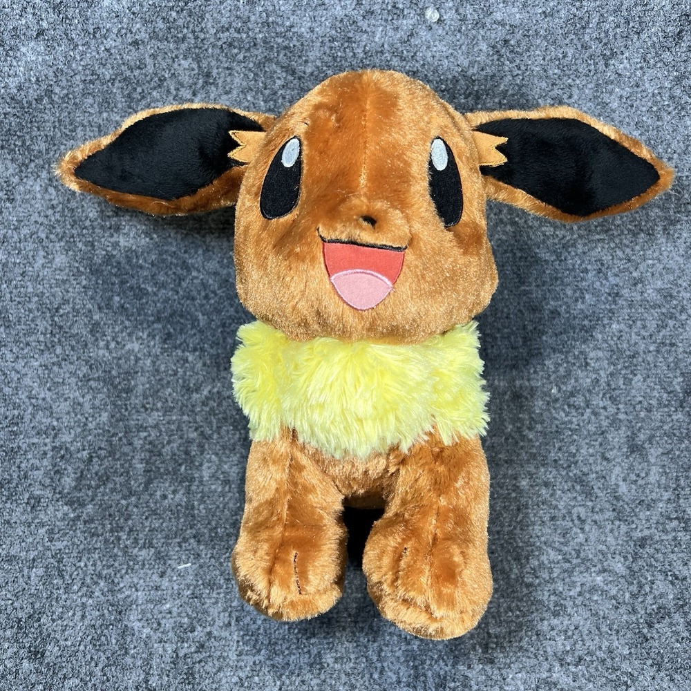 Pokémon Build A Bear Workshop Eevee Anime Stuffed Animal Plush Toy 15" Tall